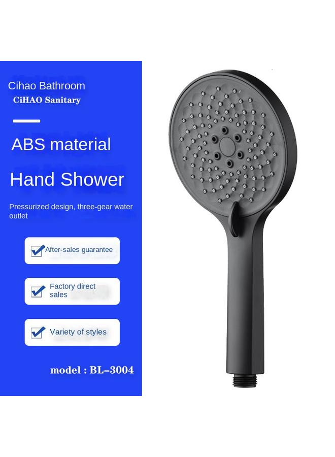 Bluejw Factory Direct Pressurized Shower Head Super Pressurized Shower Hand-held Three-speed Round Shower  - Image 2
