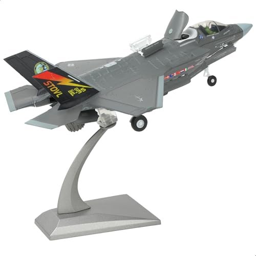 NUOTIE F-35 Lightning II Fighter Model Kit 1:72 Scale Die-cast Aircraft Model with Bracket, Gift for Military Pilots (F-35B Marine Corps) - Image 1