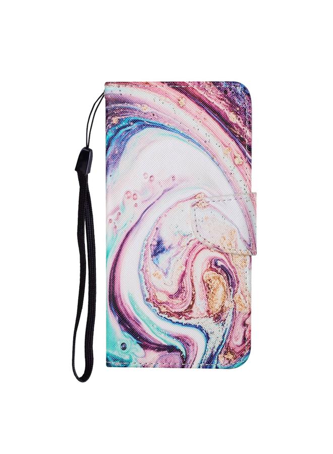 Zaboon Case For Huawei P30 Colored Drawing Pattern Horizontal Flip Leather Case with Holder & Card Slots & Wallet & Lanyard - Image 2