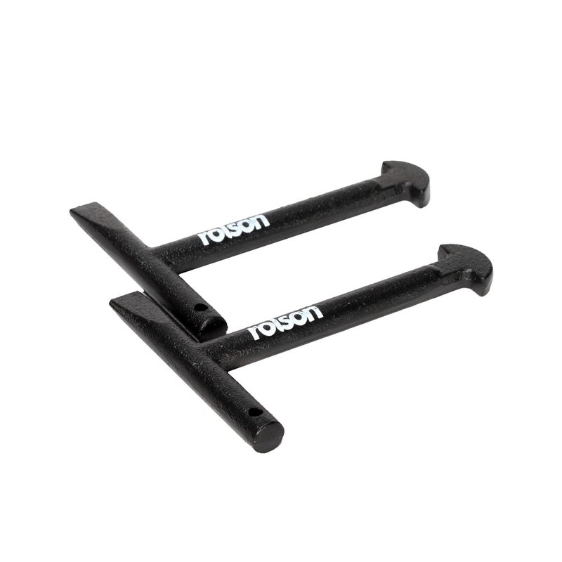 Rolson 22462 2pc Manhole Key Set - Durable Steel Keys with D-Shaped Ends for Lifting Light Duty Manhole Covers