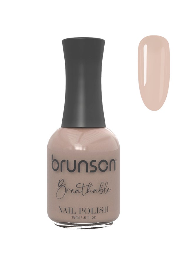 brunson Breathable Nail Polish Halal nail polish Wudu friendly Quick-Dry Vegan long lasting but easy peel off   18ml BH332