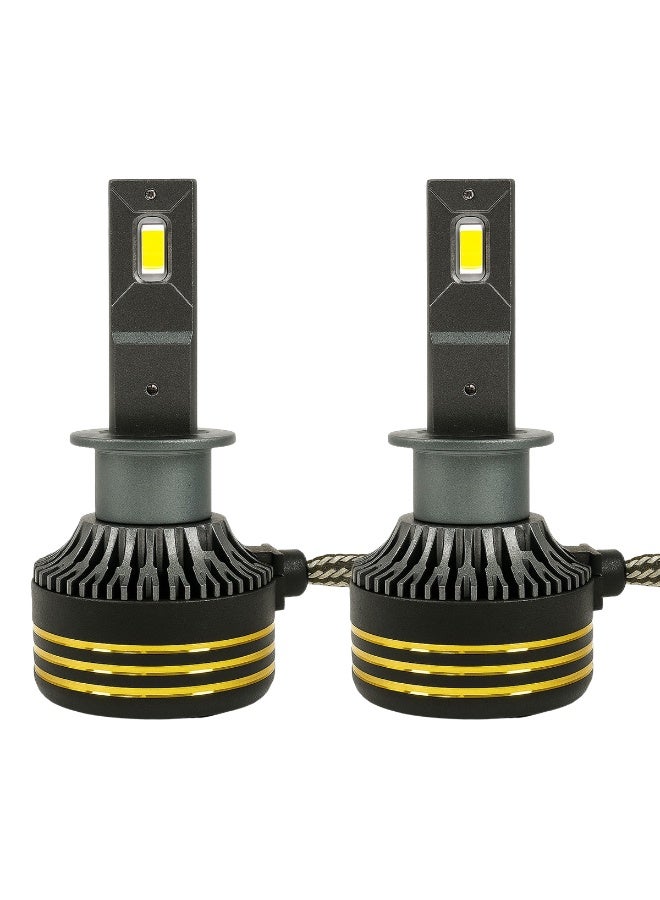 SPIDER New Spider Plus M8 Pro Silver LED Headlight Bulb 130W 30000LM (6500K Cool White) | IP65 Waterproof, ATV/UTV Compatible, Super Focused Beam, 500% Brighter, 12V–24V, 2PCS Car & Bike Lamp Set - Image 2