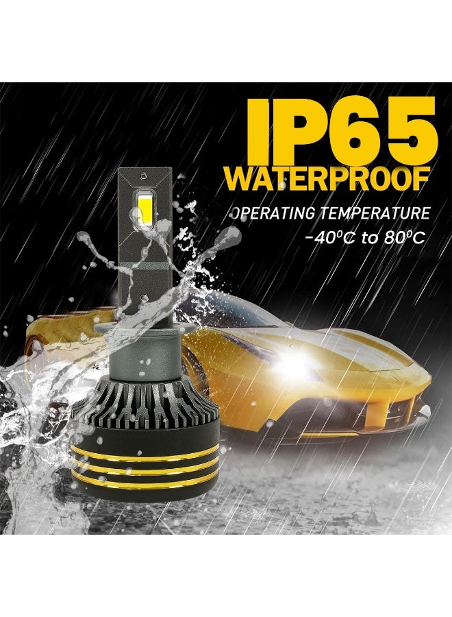 SPIDER New Spider Plus M8 Pro Silver LED Headlight Bulb 130W 30000LM (6500K Cool White) | IP65 Waterproof, ATV/UTV Compatible, Super Focused Beam, 500% Brighter, 12V–24V, 2PCS Car & Bike Lamp Set - Image 4