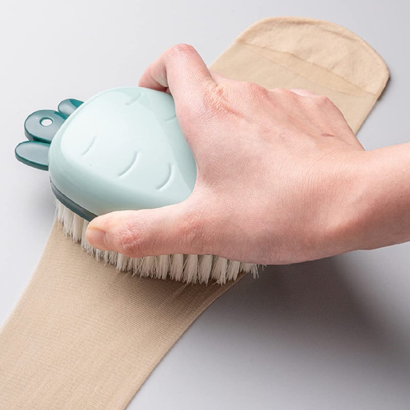 TASKHOUSE Multipurpose Cleaning Brush Handheld Laundry Scrubber with Soft Bristles for Clothes, Shoes, Floors, Sink, Bathtub (Green, 1 Piece) - Image 3