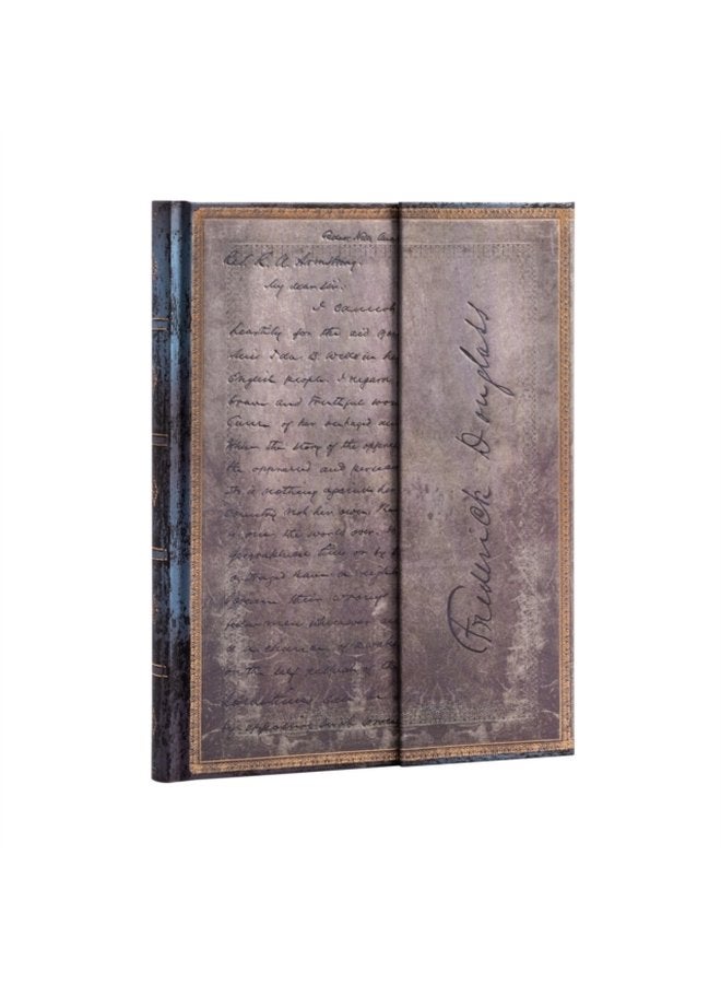 Frederick Douglass Letter for Civil Rights Embellished Manuscripts Collection Ultra Lined Hardcover Journal - Hardback
