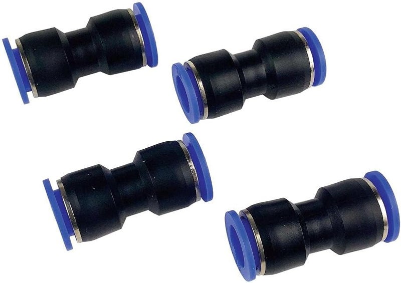 Primefit PC1212S4 4PACK 12 Push to Connect STRAIGHT Fitting for 12 OD Air Tubing - Image 1