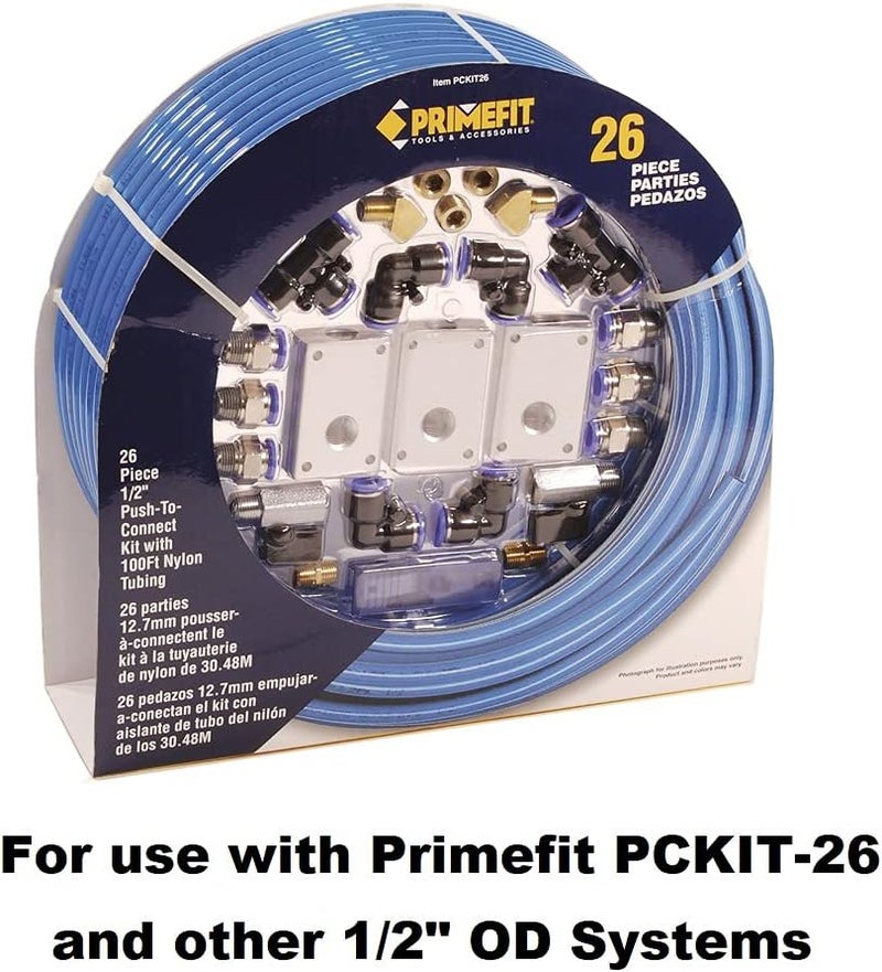 Primefit PC1212S4 4PACK 12 Push to Connect STRAIGHT Fitting for 12 OD Air Tubing - Image 4