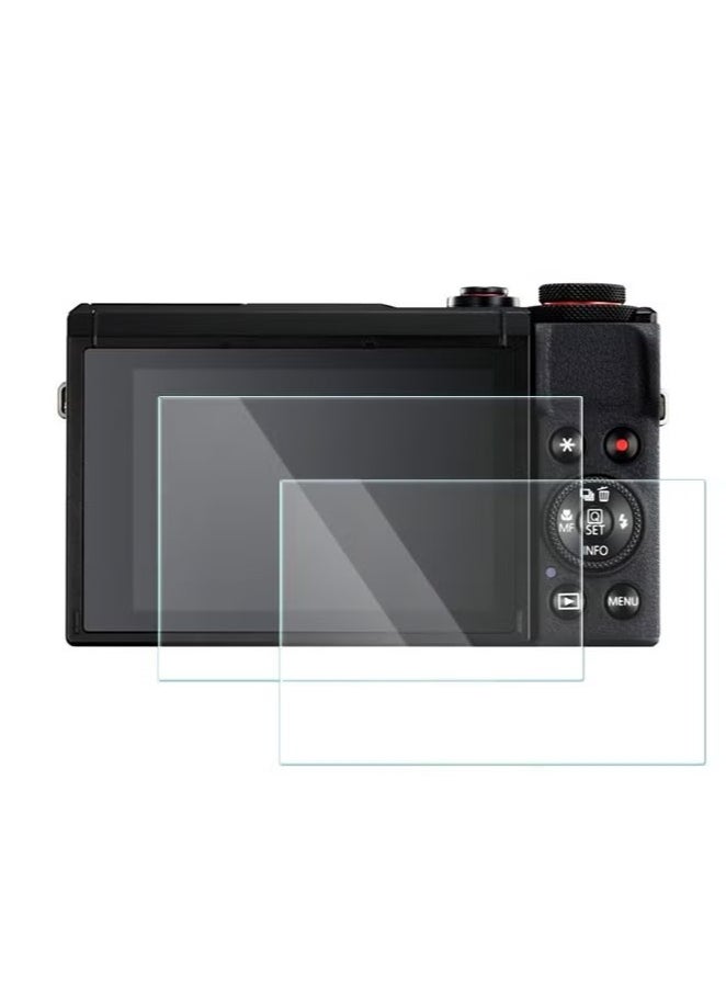 Generic 2 PACK Screen Protector for Canon EOS G7X III G7X3 Tempered Glass Cover 0.3mm 9H Hardness Anti-Scrach Anti-Bubble  - Image 1