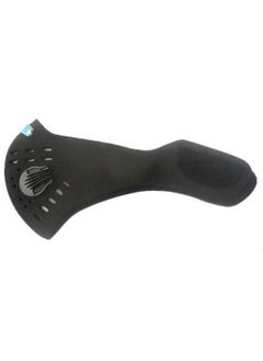 Neoprene Cotton Reusable Pm 2.5 N95 Anti Pollution Activated Carbon Dust Face Mask With Breathing Valve And 1 Carbon Filter (Black With Valve Pack Of 1) For Unisex