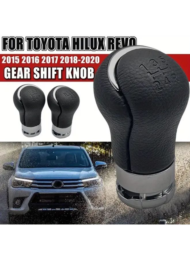 Black 6 Speed ABS Shift Knob For Toyota Hilux Revo 2015 2020 Manual Transmission Upgrade - Image 3