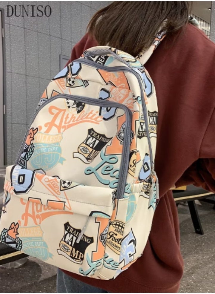 DUNISO Trendy Graffiti Backpack | New Choice with Large Capacity - Image 2