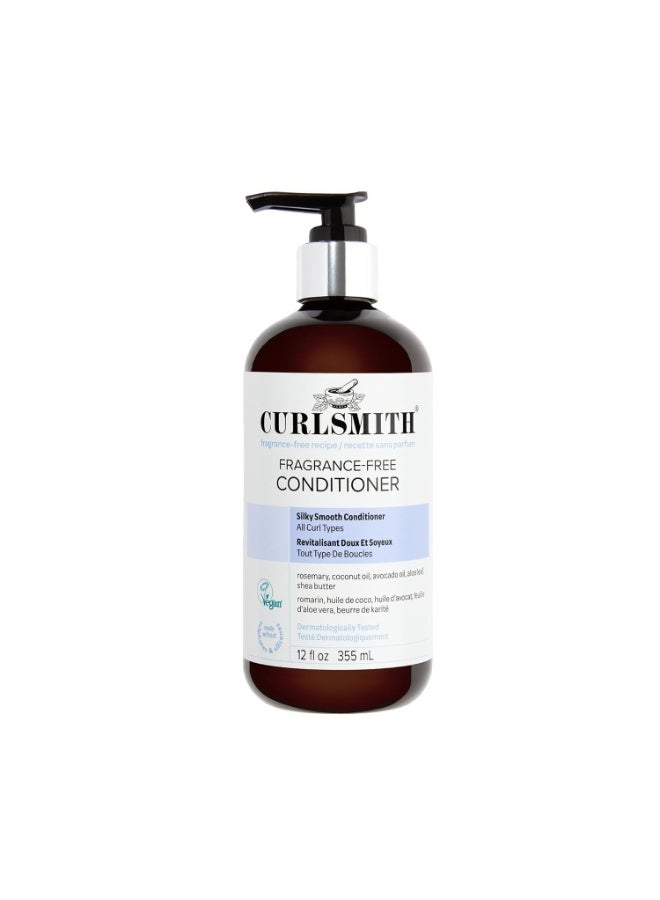 CURLSMITH CURLSMITH Fragrance-Free Conditioner 12 oz | Gently Detangles, Soften and Smooths Hair for Silky Curls - Image 1