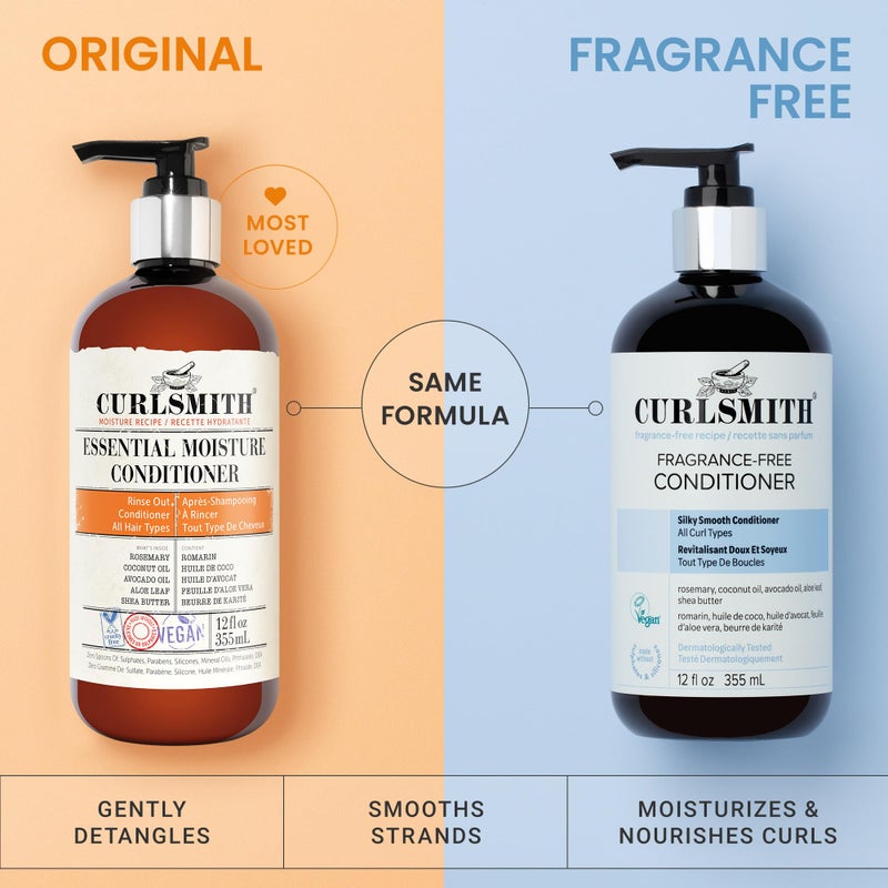 CURLSMITH Fragrance-Free Conditioner - Gently Detangles, Soften and Smooths Hair for Silky Curls (12 oz) - Image 5