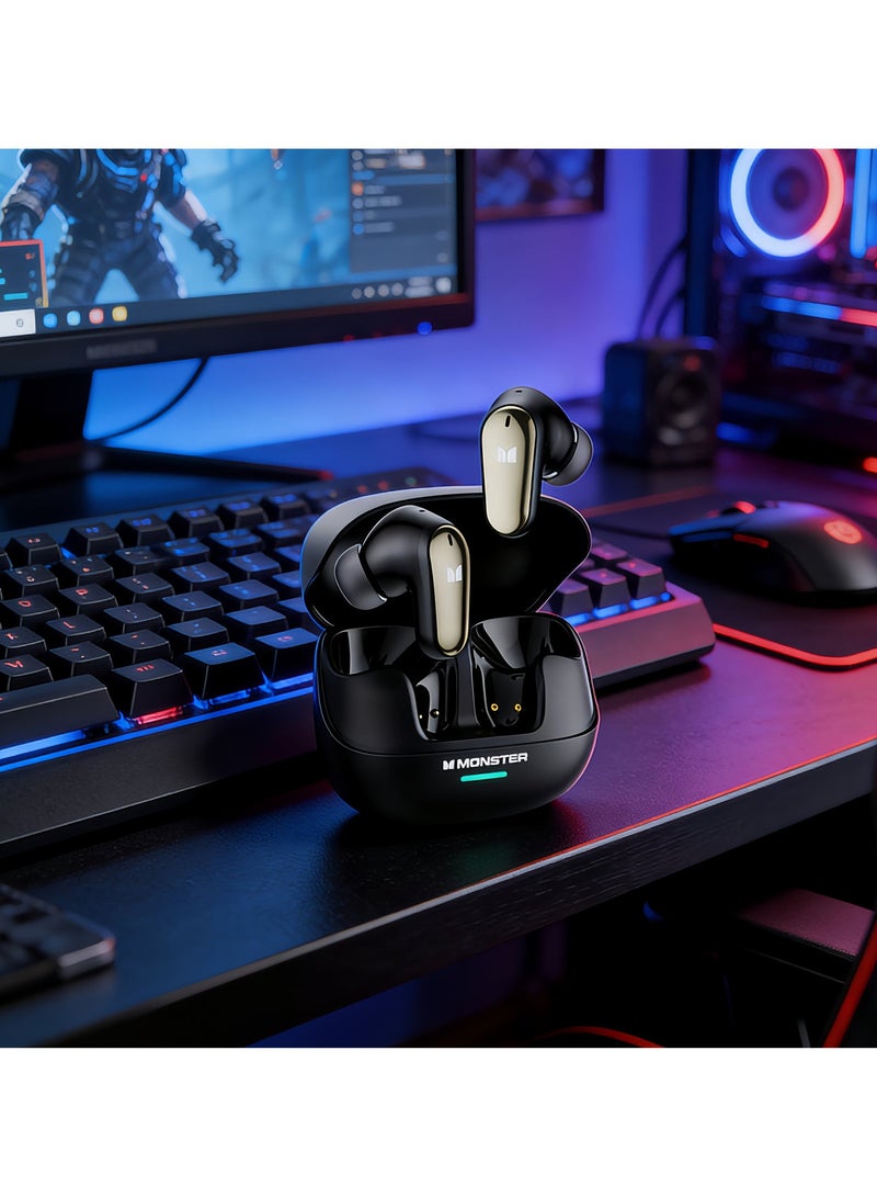 مونستر اللاسلكي TWS سماعات بلوتوث عالية الجودة الرياضة الحد من الضوضاء اللاسلكي في نوع الأذن - Image 5