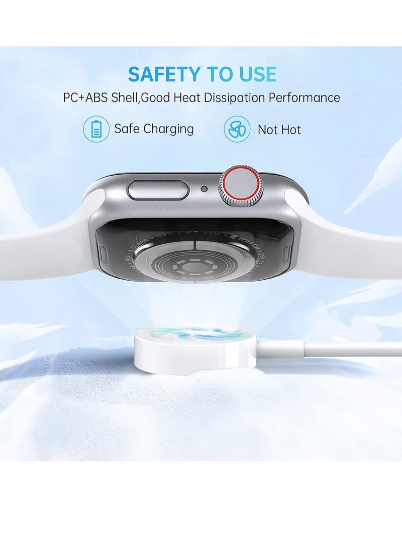 Watch Charger Compatible with Apple Watch Charger, Watch Charger Charging Cable for Watch Series 7/6 /5/4 /3/2 /SE, Magnetic Fast Charger Cord for iWatch Portable Wireless Charging (3.3ft /1m) - Image 2