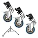Selens Selens 0.87inch/22mm Light Stand Wheels Set 3pcs, Heavy Duty Photography C Stand Wheels with Brake for Photo Studio - Image 2