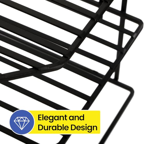 WonderStand KONA | 3-Tier GI Steel Corner Storage Rack: A Versatile Solution to Organize Kitchen Plate and Dishes (Black) - Image 5