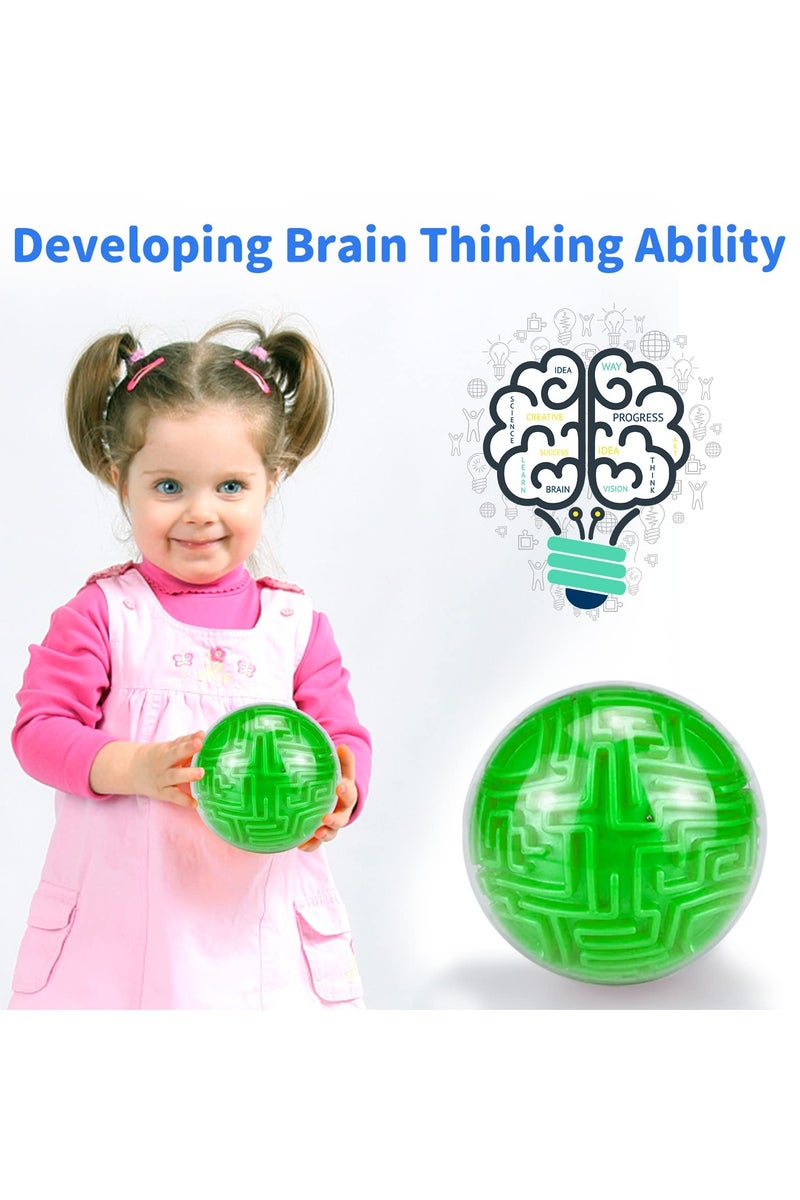 CMGTYYD Puzzle Ball for Kids, Maze Ball for Boys Girls Adults Gift, Memory Brain Puzzle Games - Challenges Intellectual Reaction Speed 3D Maze Puzzle - Image 2
