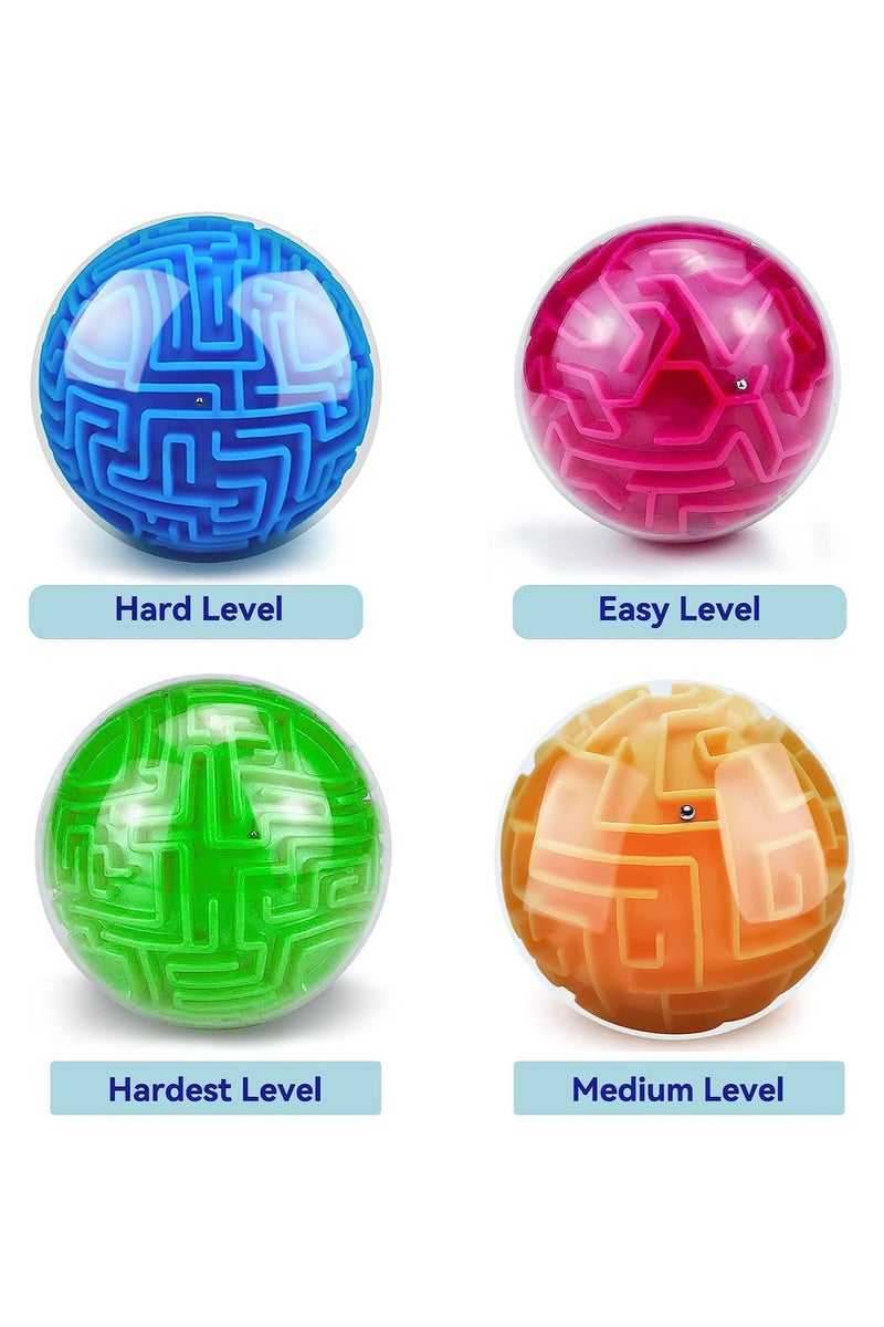 CMGTYYD Puzzle Ball for Kids, Maze Ball for Boys Girls Adults Gift, Memory Brain Puzzle Games - Challenges Intellectual Reaction Speed 3D Maze Puzzle - Image 3