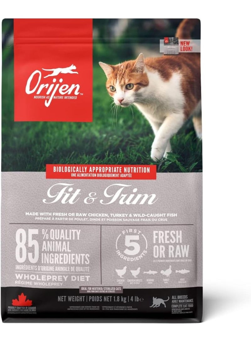 orijen fit & trim cat food 1.8 kg