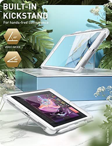 I-blason iBlason Case for iPad 9th8th7th Gen 102 Inch 202120202019 Halo Series Clear Proteciton with Built in Kickstand TPU Inner Bumper Transparent - Image 3