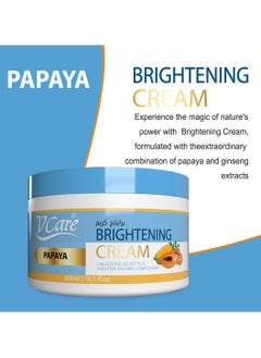 VCare V Care Brightening Cream| Papaya Extracts| 300ml| Revitalizing And Soothing Experience  - Image 3