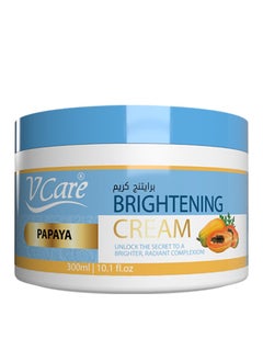 VCare V Care Brightening Cream| Papaya Extracts| 300ml| Revitalizing And Soothing Experience  - Image 1