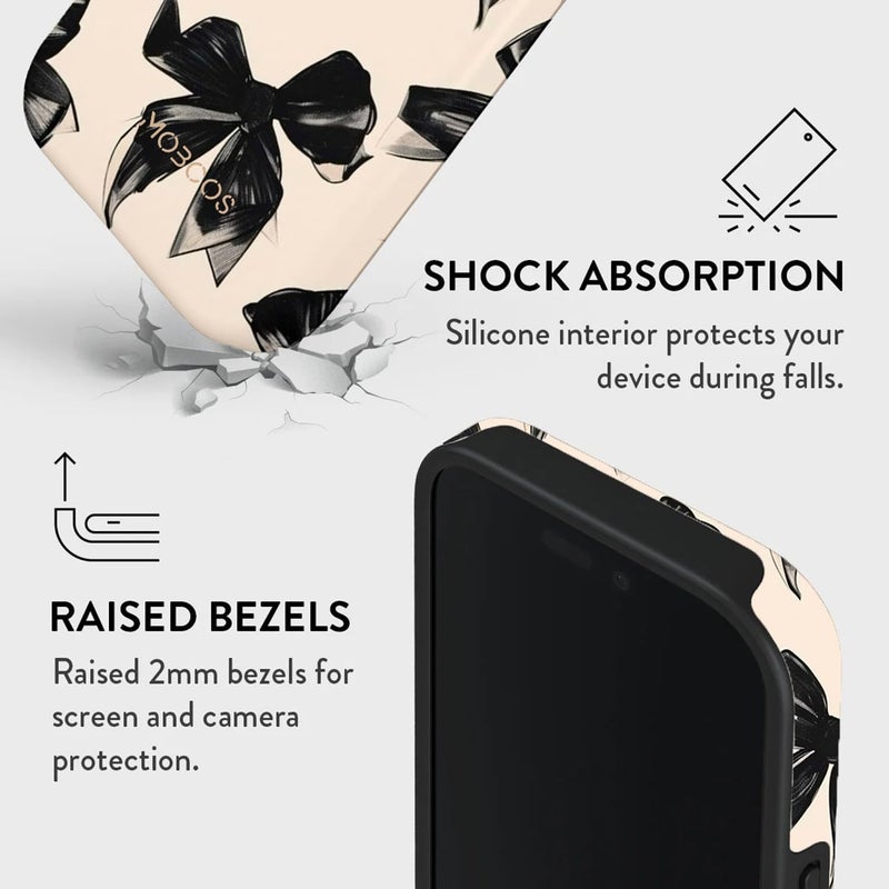 موبكوس جراب Mobcos Perfect Bow Premium لهاتف iPhone 17 Pro Max، متوافق مع غطاء صلب مزدوج الطبقات مع حماية من السيليكون - غطاء مقاوم للخدوش والصدمات - Image 3