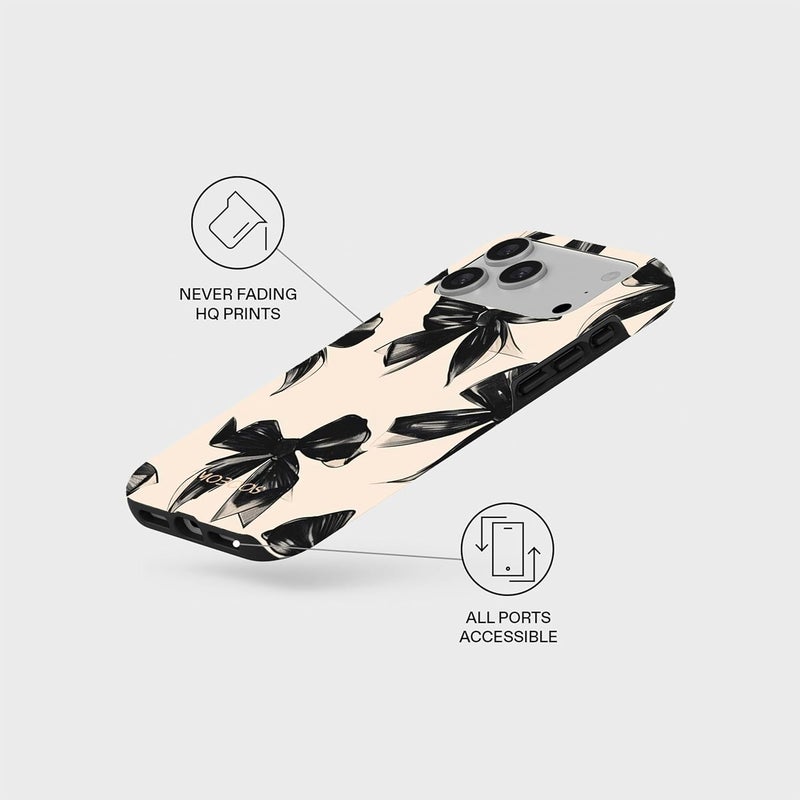 موبكوس جراب Mobcos Perfect Bow Premium لهاتف iPhone 17 Pro Max، متوافق مع غطاء صلب مزدوج الطبقات مع حماية من السيليكون - غطاء مقاوم للخدوش والصدمات - Image 5