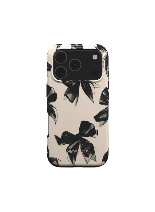 موبكوس جراب Mobcos Perfect Bow Premium لهاتف iPhone 17 Pro Max، متوافق مع غطاء صلب مزدوج الطبقات مع حماية من السيليكون - غطاء مقاوم للخدوش والصدمات - Image 1