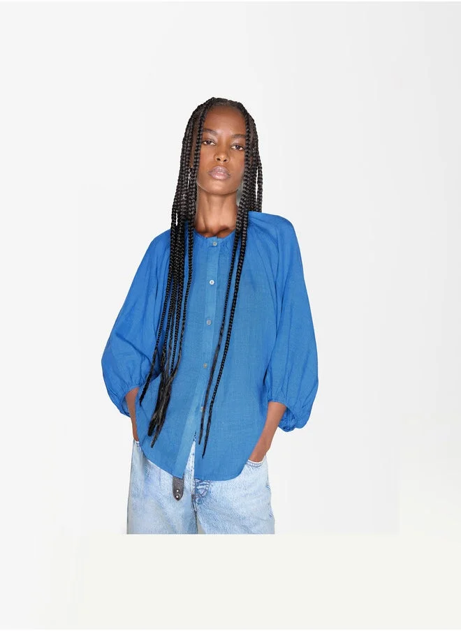 PARFOIS Puff Sleeve Shirt