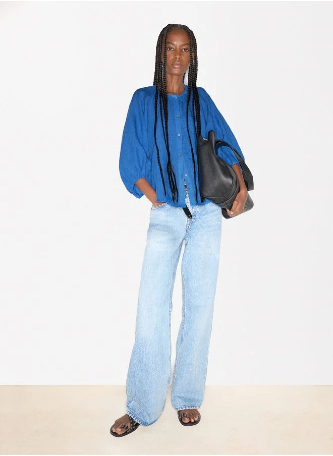 PARFOIS Puff Sleeve Shirt