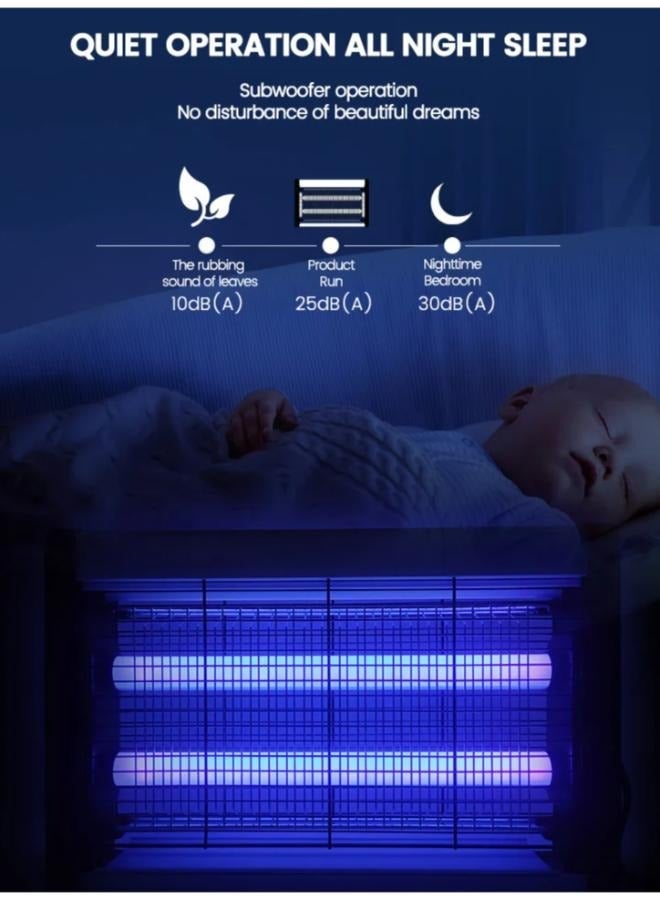 Captaintech Killer Electric Fly Trap Mosquito Lamp Effectively Flying Insects UV Pest Killer - Image 2