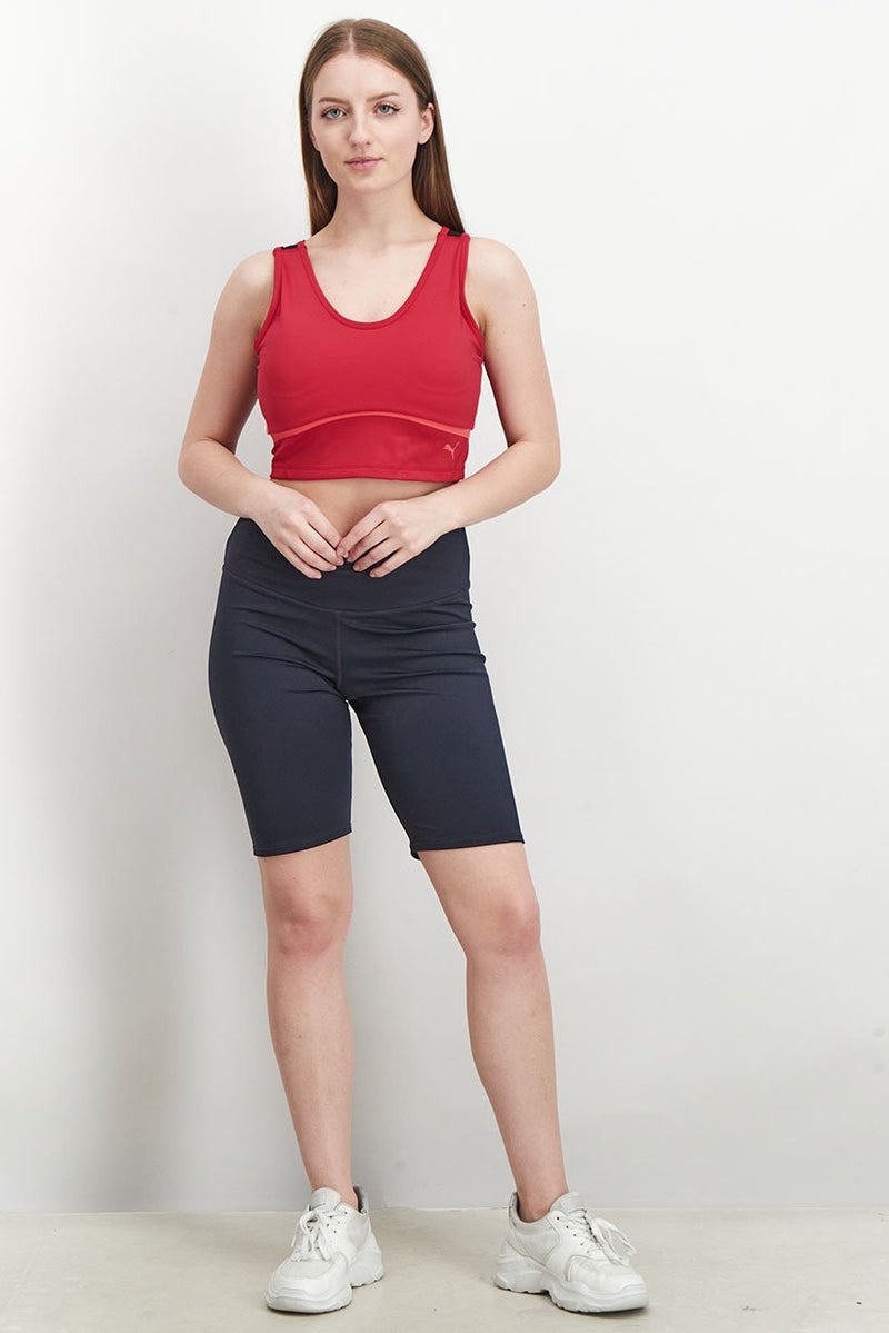 PUMA Women Sportswear Fit Padded Training Sports Bra, Persian Red - Image 3