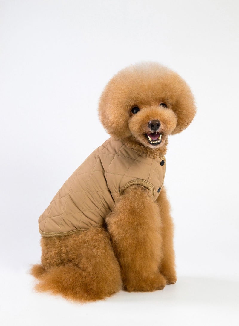 Loquat Pet clothes with thick coats Brown - Image 2