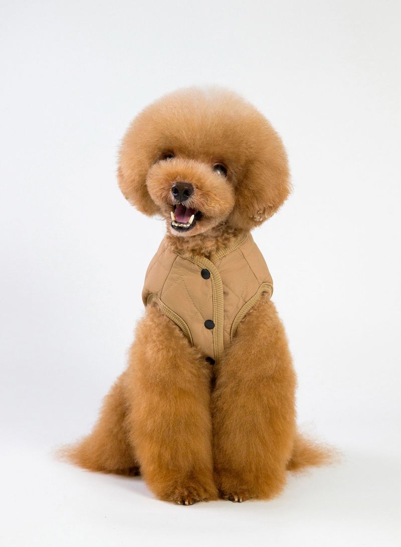 Loquat Pet clothes with thick coats Brown - Image 1