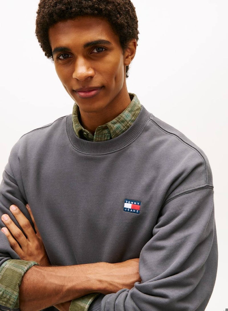 TOMMY JEANS Logo Badge Relaxed Sweatshirt - Image 5