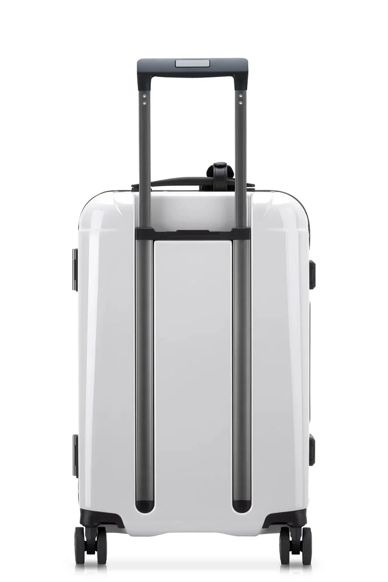 PEUGEOT Voyages 55cm Hardcase 4 Double Wheel Cabin Luggage Trolley - White