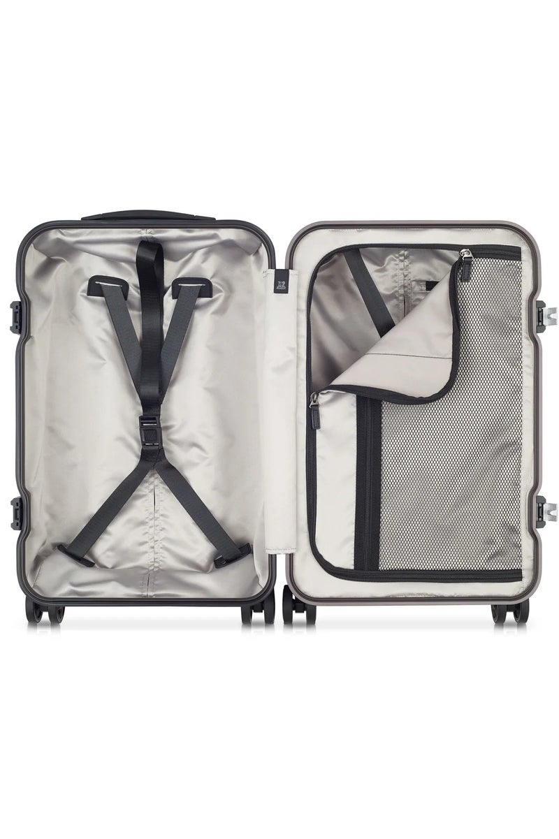PEUGEOT Voyages 55cm Hardcase 4 Double Wheel Cabin Luggage Trolley - White  - Image 5