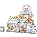 MEIEST Mini City Shop Street View Building Blocks Model SetSimulation Panda Architecture Collection Particle Construction Building Bricks ToyHome Decor Flower Shop - Image 2