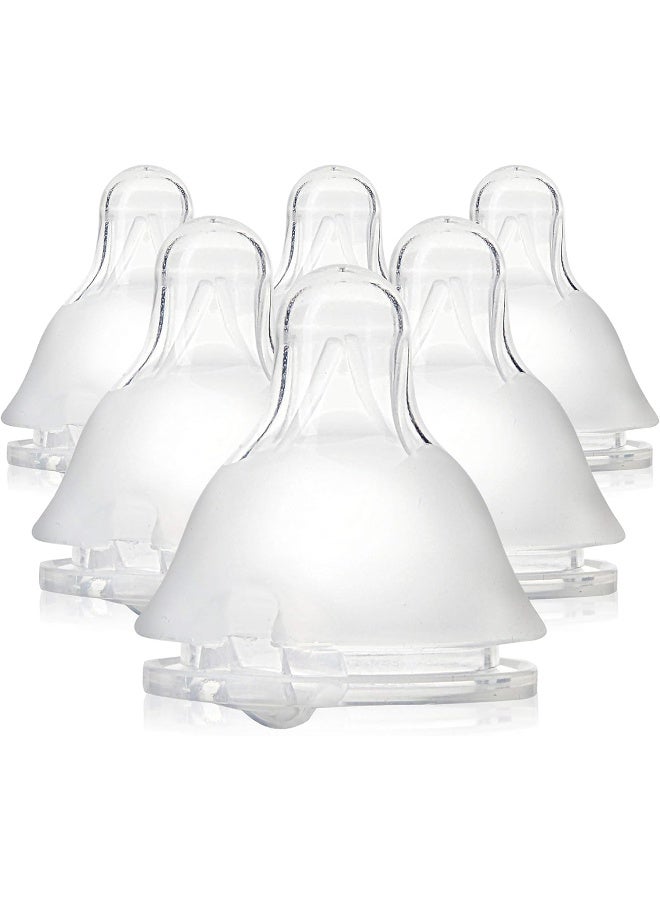 Evenflo Feeding Balance Plus Standard Neck Nipples for The Balance Plus Standard Neck Baby Bottles - Helps Reduce Colic - Medium Flow, 6 Months and Up (Pack of 6) - Image 1