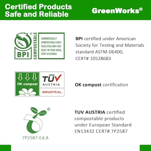GreenWorks Heavy-duty Compostable Forks, BPI Certified 100 Count Large Disposable Cutlery Utensils Silverware Flatware Fork - Image 3