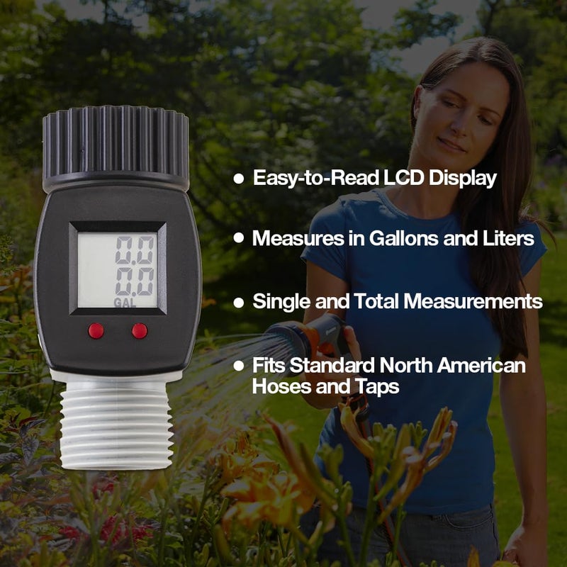 GARDENA Rainwave RW-9FM Digital Water Meter - Accurate Water Usage Measurement - Helps Conserve Water and Costs - Image 4