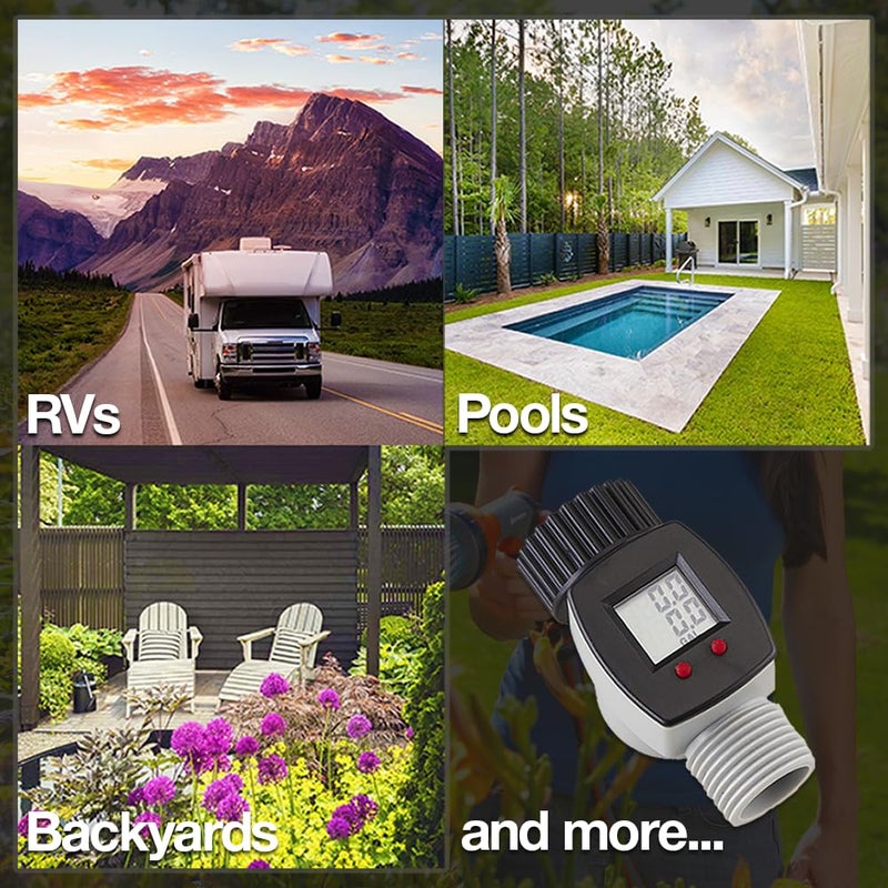 GARDENA Rainwave RW-9FM Digital Water Meter - Accurate Water Usage Measurement - Helps Conserve Water and Costs - Image 5