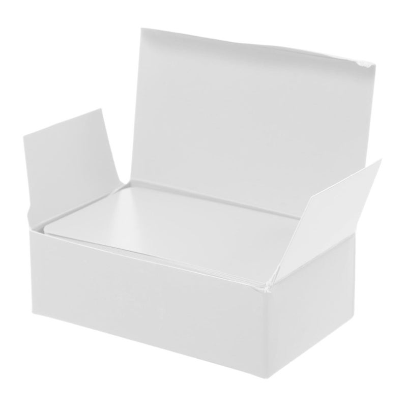 White Blank Cards 100pcs Double Sided Note Cards with Rounded Corners for Vocabulary Projects - Image 2
