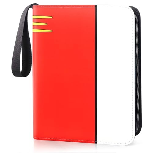 SRISE Card Binder 4 Pocket, Collectible Trading Card Albums Fits 400 Cards with 50 Removable Sleeves, Portable Trading Card Binder Collection Album Holder, Game Card Case book With Zipper for Gifts, L-Green - Image 1