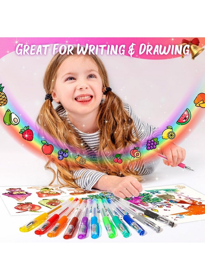 Niutop Stocking Stuffers For Kids Teens, 12-Color Scented Glitter Gel Pens, Cute Coloring Pens, Colored Marker Pen Set Fun Stationary, Scrapbook Journaling Supplies, Art Supplies, Halloween, Christmas Gifts - Image 3