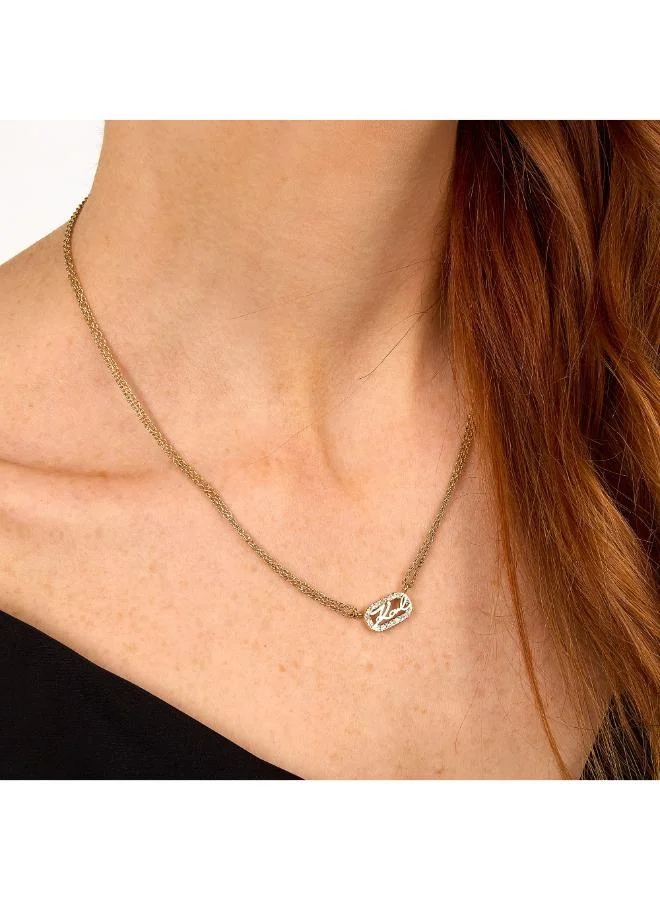 Karl Lagerfeld  Klayc12 Crystals Necklace for Women | Best Price UAE