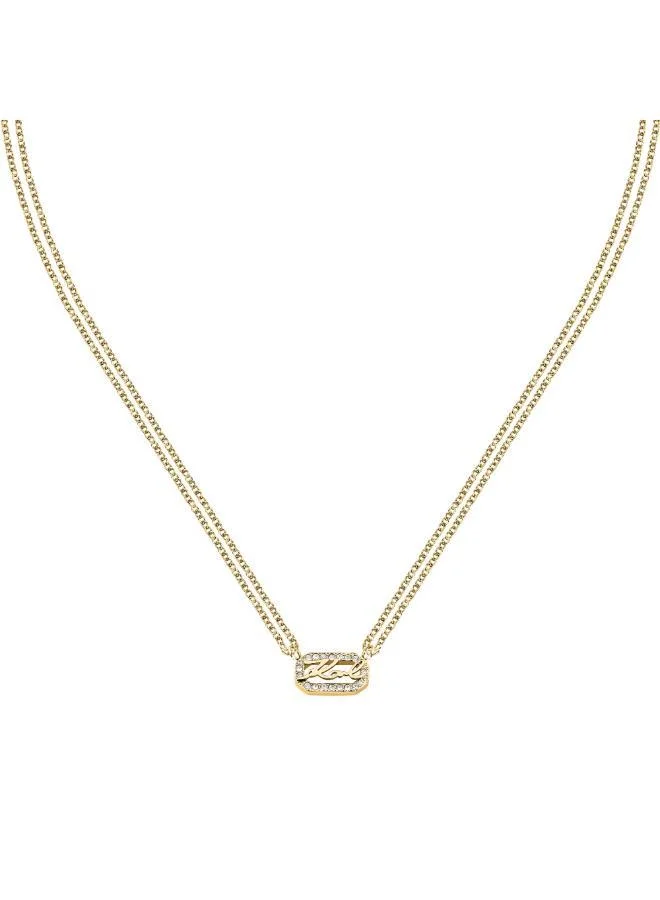 Karl Lagerfeld  Klayc12 Crystals Necklace for Women | Best Price UAE