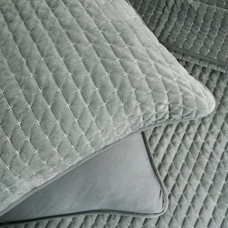 Pan Home Sharon 3-piece Bedspread Set 220x240cm - Sage - Image 4